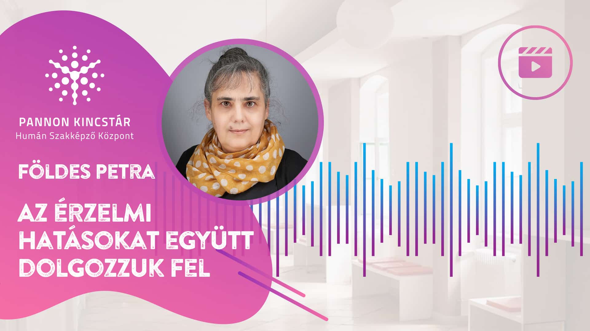 Földes Petra, Pedagógiai asszisztens szakmai képzés, Pannon Kincstár. Az érzelmi hatásokat együtt dolgozzuk fel. Videóüzenet a jövő szakembereinek, borító.